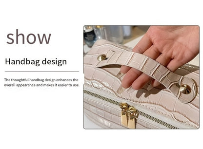 Travel Makeup Bag – PU Leather, Large Capacity, for Travel | Bag Vero – detail view 14