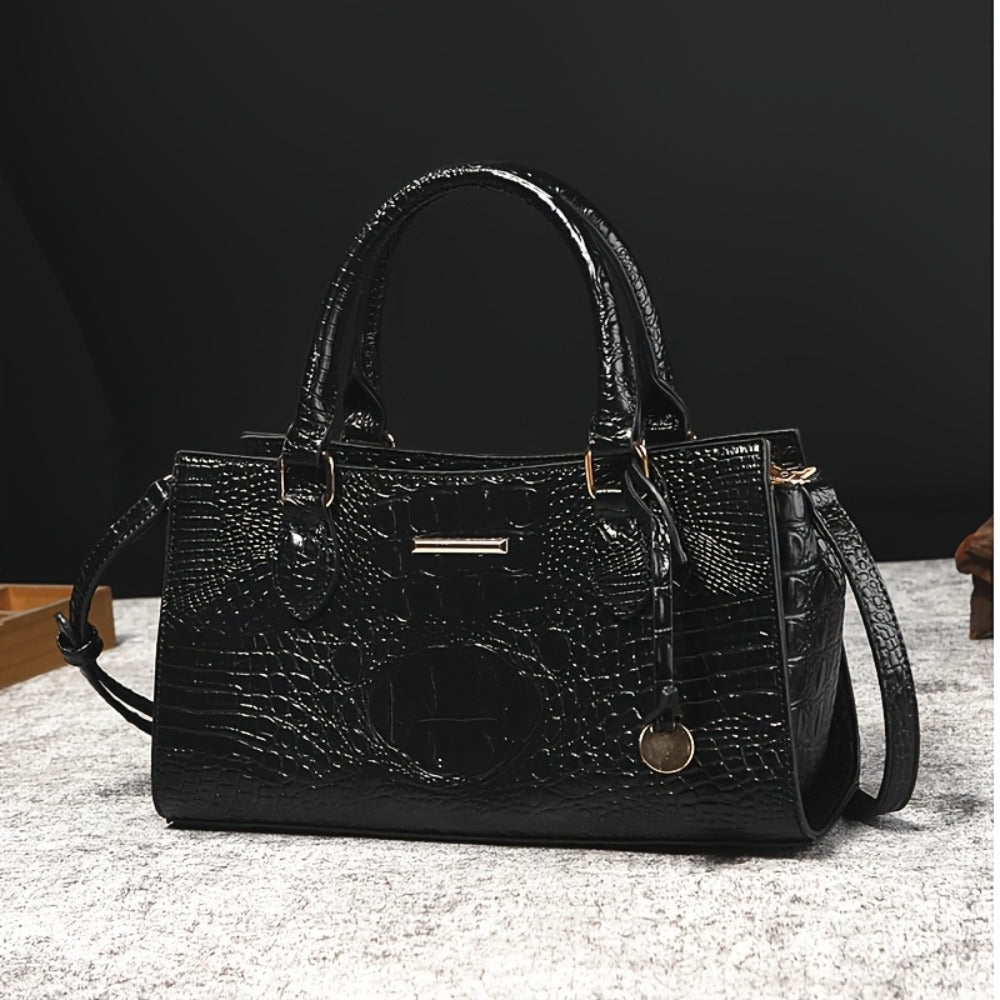 Crossbody Bag for Women – for Travel & Everyday Use, Alligator Print Luxury Zipper Party | Bag Vero – detail view 13