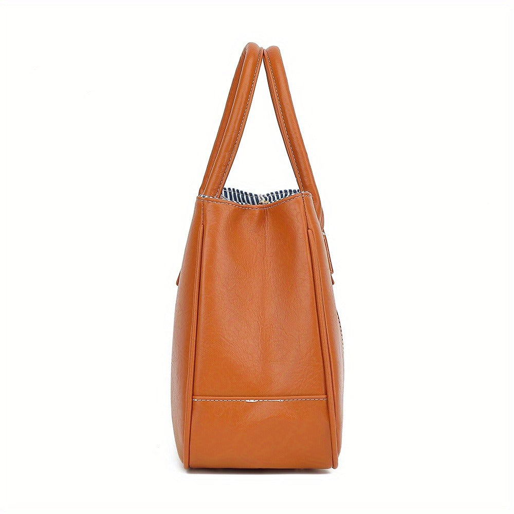 Shoulder Bag for Women – PU Leather, Large Capacity, Adjustable Strap, for Travel & | Bag Vero – detail view 3