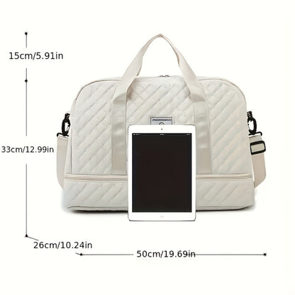 Fashionable Travel Bag, Large-Capacity Practical Handbag, Made of Durable And Wear-Resistant Fabric, Suitable for Travel And Gym, Stylish, Versatile, Lightweight, And Easy to Store
