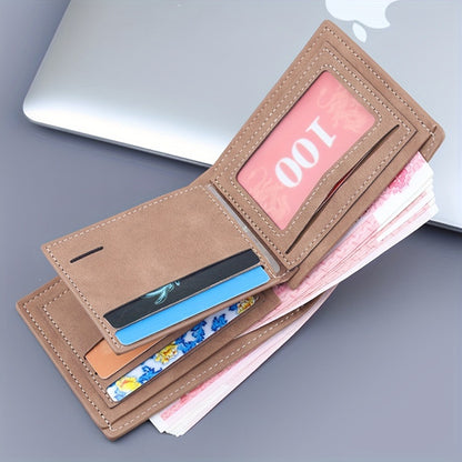 Kasutoo Men's Sleek Faux Leather Wallet with Religious figure Design - Simple, Fashion-Forward
