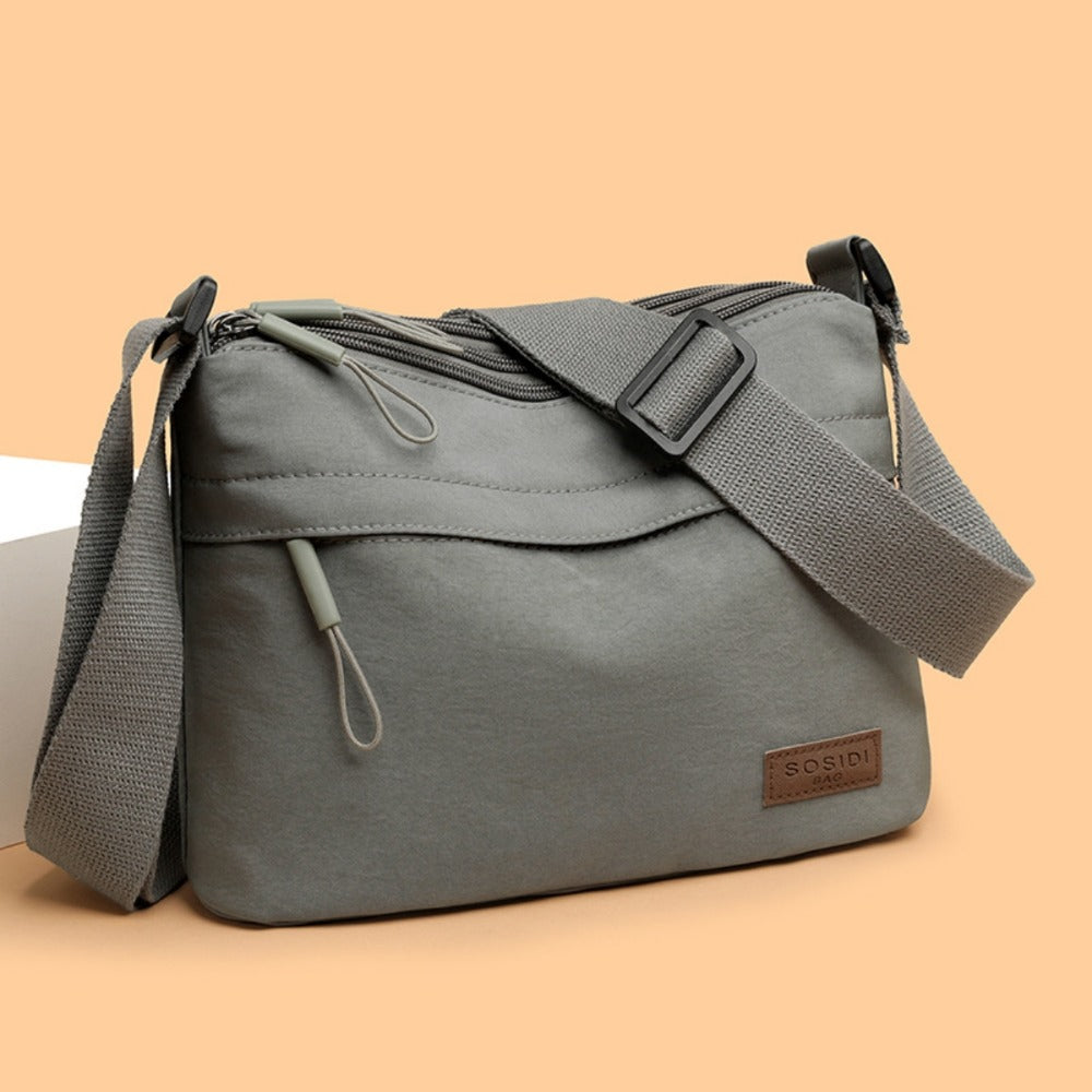 Crossbody Bag for Women – 5 Pockets, Canvas, for Travel & Work | Bag Vero – detail view 10