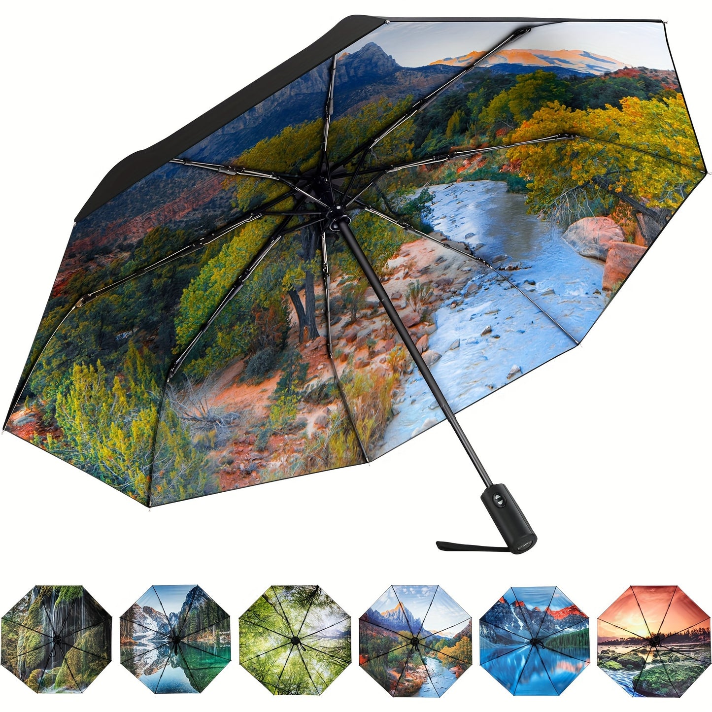 Travel Umbrella – Compact, Windproof, Foldable, for Travel & Work | Bag Vero – detail view 21