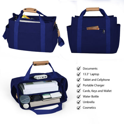 2PCS Sets Canva tote bag with Makeup Bags for Women, Casual Beach Crossbody Hobo Messenger Handbag Purses Bags for Work Gym Travel Shopping