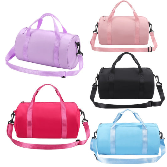 [Gym Bag For Sports] Mini Gym Bag Small Barrel Duffle Crossbody Bags Tote For Women Men Workout Bag Lightweight For Weekender Travel Sports Yoga Fitness Dance