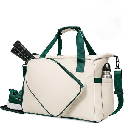 Large Capacity Pickleball Bag with Shoe Compartment & Paddle Holder | Lightweight Tote with Water Bottle Pocket for Men & Women, Available in, Mixed Colors, Non-Woven Material