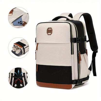 [Large Capacity Travel Bag] Travel Backpack Carry on for Women Men Gym Backpack with Laptop Compartment Teacher Personal Item Backpack Rucksack Airplane Additions Must Haves Outdoor Daily Backpack, Large Capacity Leisure Business Trip Travel Bag