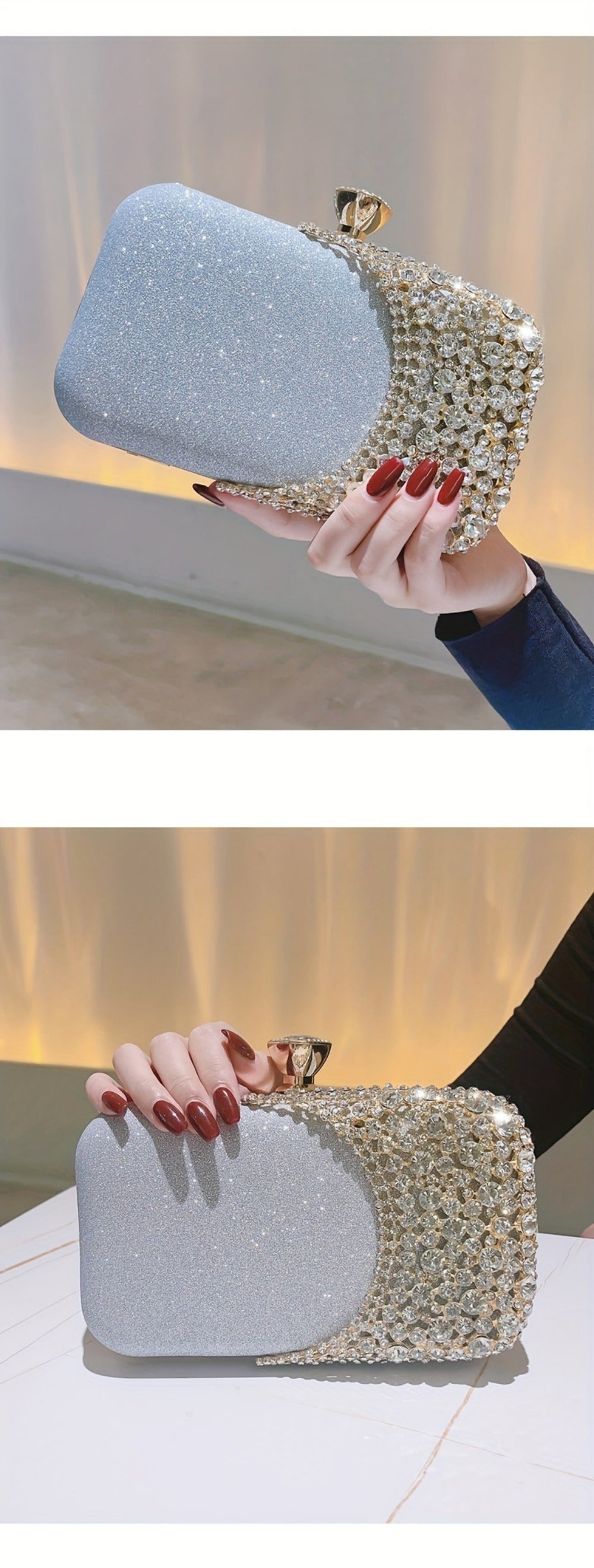 Women's Wallet – Rhinestone Sequin Evening Vintage Wedding | Bag Vero – detail view 21