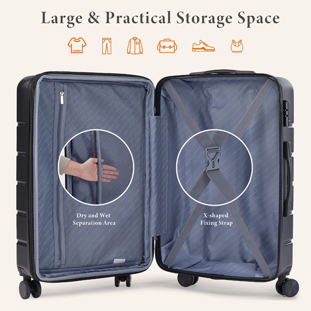 Carry On Luggage – 20 Inch, Hardshell, Expandable, Spinner Wheels | Bag Vero – detail view 3