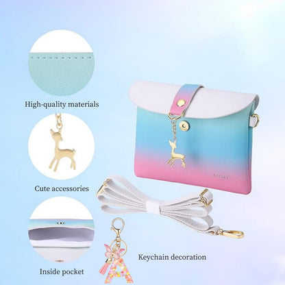 Mini Crossbody Bag, Shoulder Bag, Small Wallet, Detachable Shoulder Strap, Exquisite Keychain, Magnetic Closure, Christmas, Suitable As Birthday And Christmas Gifts