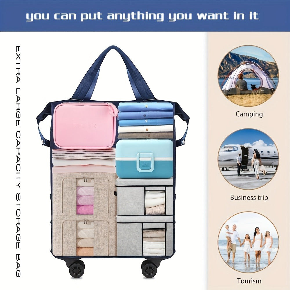 Gym Duffel Bag – Expandable, Spinner Wheels, for Travel | Bag Vero – detail view 16