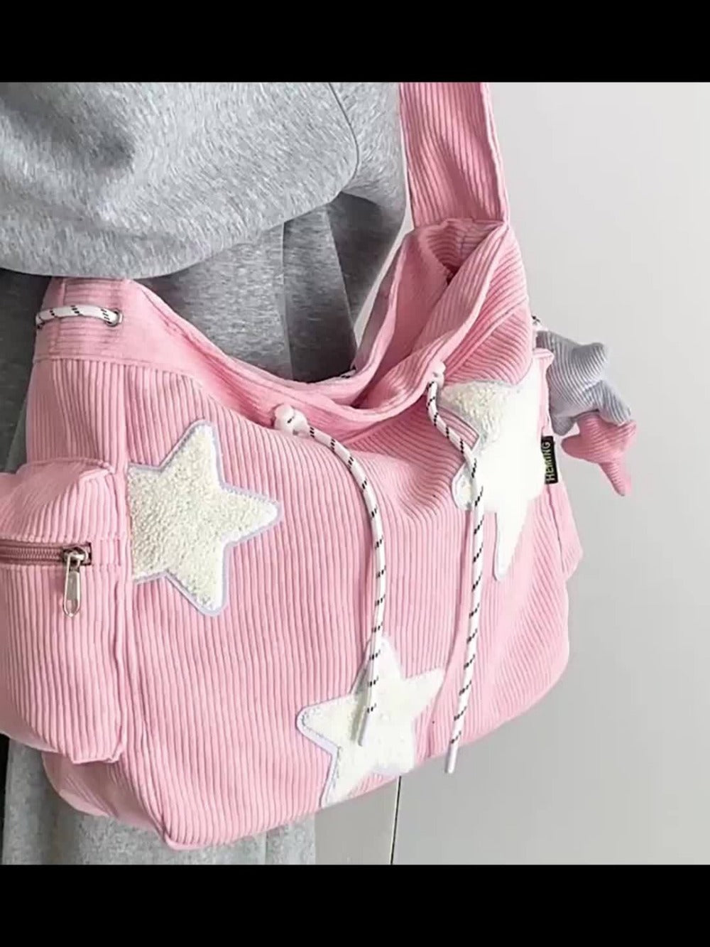 Crossbody Bag for Women – Corduroy, Large Capacity, for Work & School | Bag Vero – detail view 14