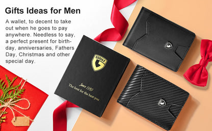 Men's Wallet – RFID Blocking, Slim Rfid Blocking Bifold Carbon | Bag Vero – detail view 28