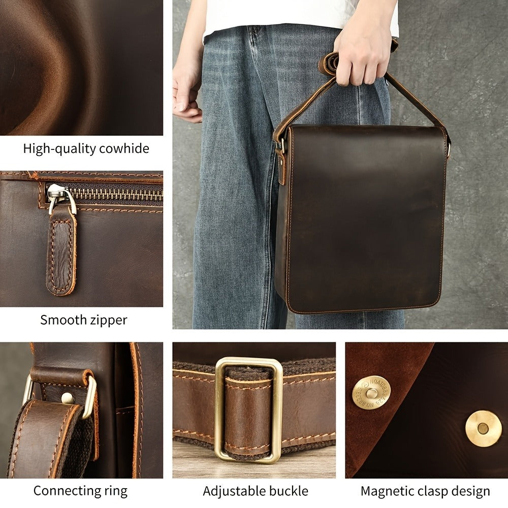 Laptop Bag – Genuine Leather, for Travel & Work | Bag Vero – detail view 8
