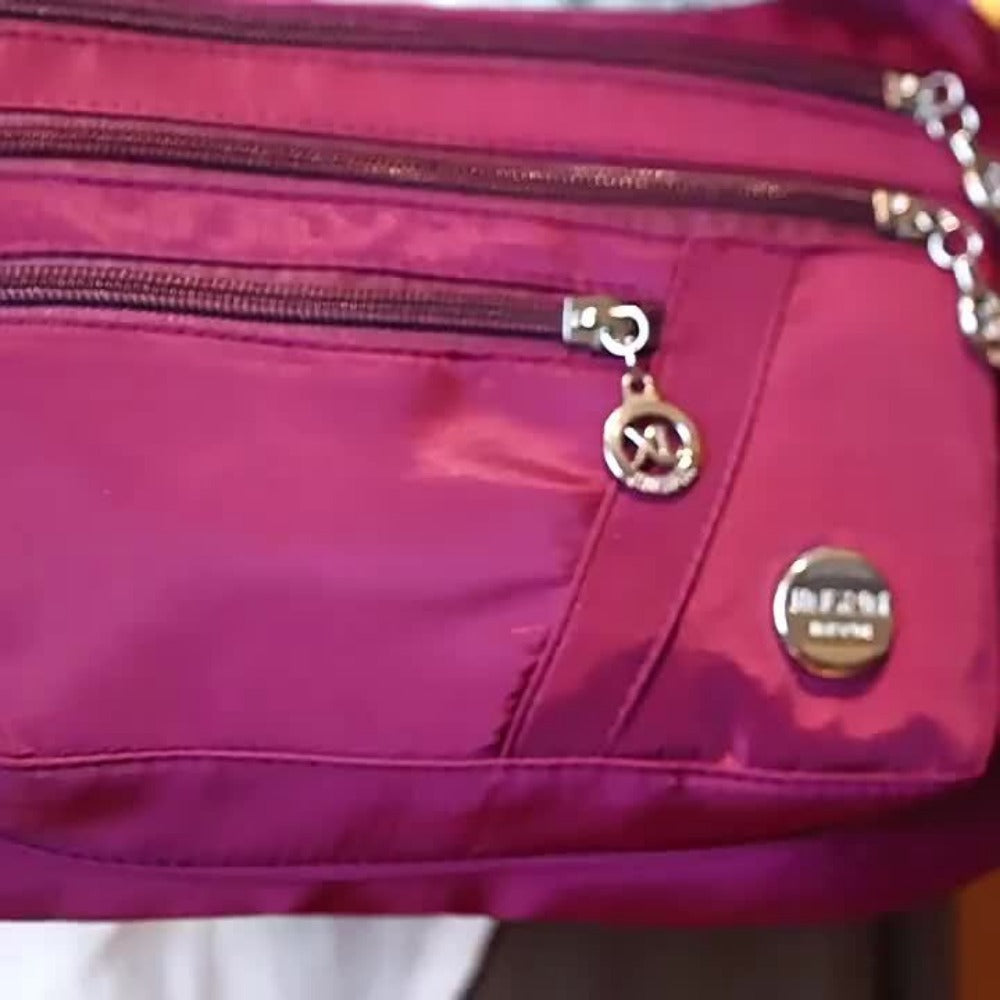 Crossbody Bag for Women – Nylon, Multi Pocket, Lightweight, Waterproof | Bag Vero – detail view 8