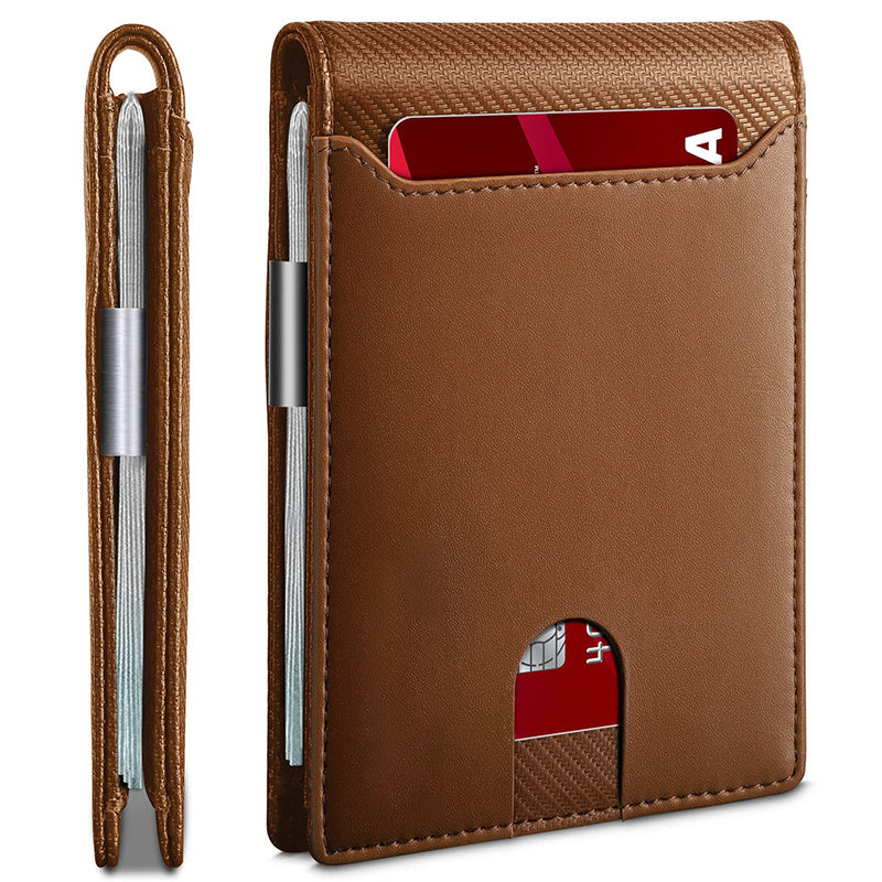 Men's Ultra-Slim Wallet - Genuine Leather Wallet - Anti-Theft Money Bag Bi-fold Wallet - Ultra-Slim Credit Card Holder A perfect gift for birthdays, anniversaries, Father's Day, Christmas, or any other occasion. 4.4 x 3.2 x 0.47 inches (Note that X1-10 ar