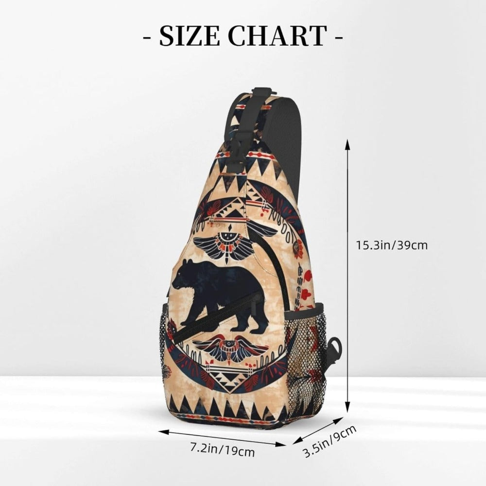 Waist Bag – for Travel & Everyday Use, Tribal Print Chest Native American | Bag Vero – detail view 2
