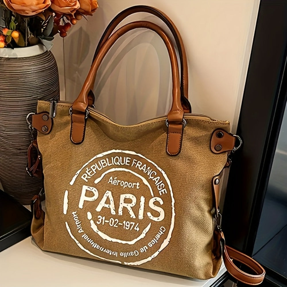 New Large Capacity Portable Tote Bag with Adjustable Shoulder Strap Length, Single Shoulder Bag, Crossbody Bag