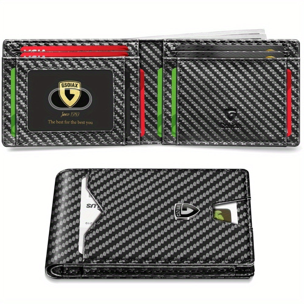 Men's Wallet – RFID Blocking, Slim Rfid Blocking Bifold Carbon | Bag Vero – detail view 31