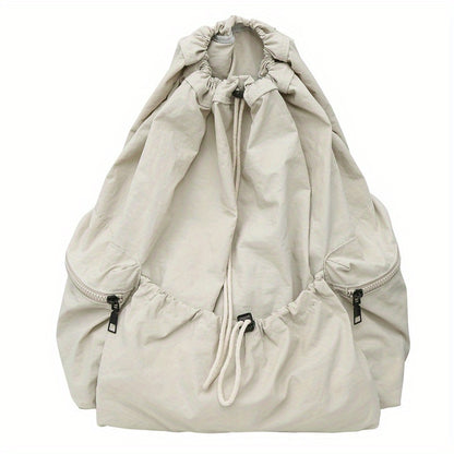 Large Capacity Drawstring Multi-Pocket Backpack for Men And Women, Lightweight Folding Suitable for Shopping, Travel, Picnic