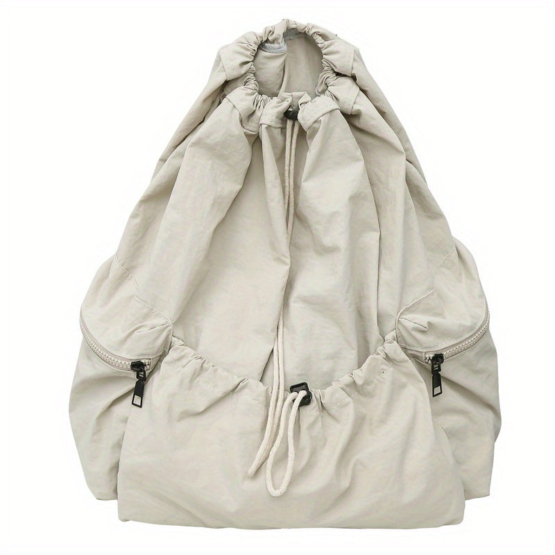 Large Capacity Drawstring Multi-Pocket Backpack for Men And Women, Lightweight Folding Suitable for Shopping, Travel, Picnic
