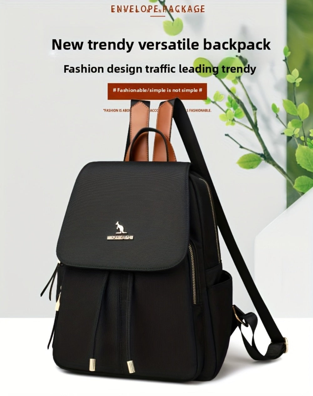 This Is a Stylish And Spacious Women'S Backpack That Serves Multiple Purposes. It Is Lightweight, And Features a Easy Yet Versatile Design with Adjustable Shoulder Straps, Making It Ideal for Travel, Commuting, Sports