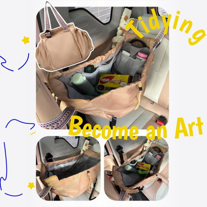 1 Large Capacity Multi-Pocket Bag, 13.8*12.6 Inches, Shape-Adjustable & Multi-Functional, Shoulder, Backpack, Handheld, or Luggage Trolley, for Travel, Fitness, Daily Use & Commuting