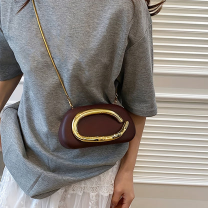 Women's Wallet – Acrylic Evening Clutch Golden Metal | Bag Vero – detail view 31