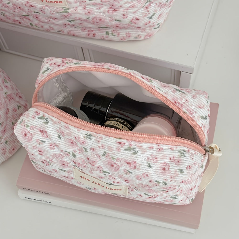 Travel Makeup Bag – Corduroy, Large Capacity, Lightweight, for Travel & Everyday Use | Bag Vero – detail view 6