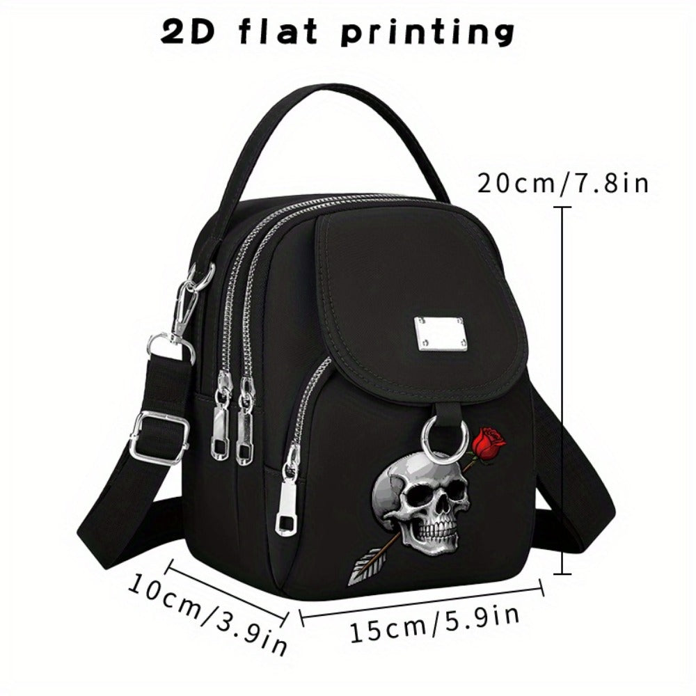 Crossbody Bag for Women – for Travel & Everyday Use, Rose Arrow Print Zipper Closure | Bag Vero – alternate view