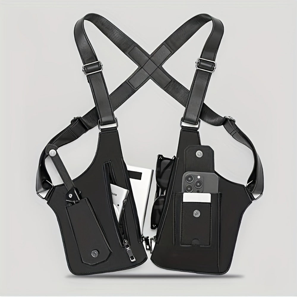 Sling Bag – Lightweight, Retro Underarm Multi Functional Vest | Bag Vero – detail view 13