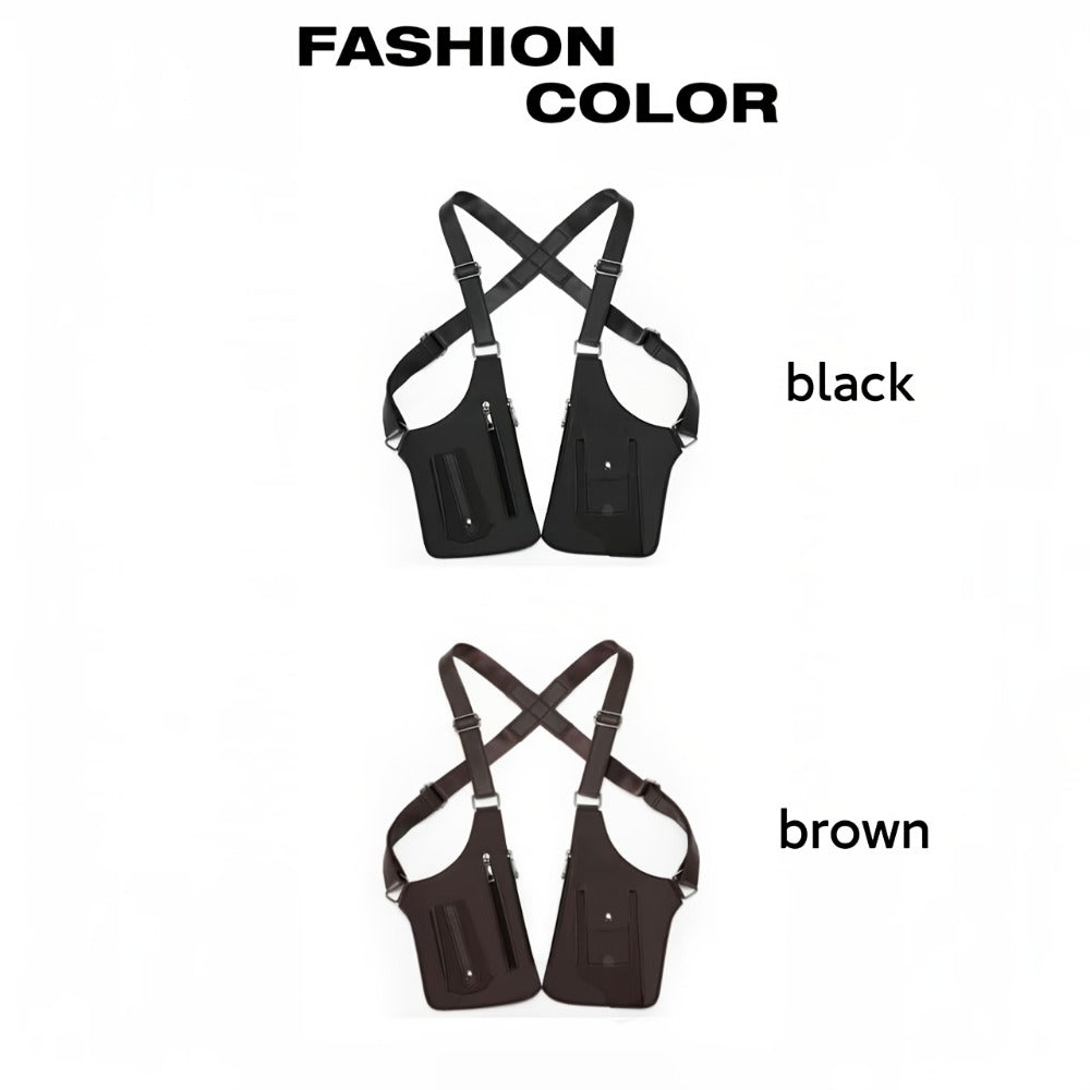 Sling Bag – Lightweight, Retro Underarm Multi Functional Vest | Bag Vero – detail view 15