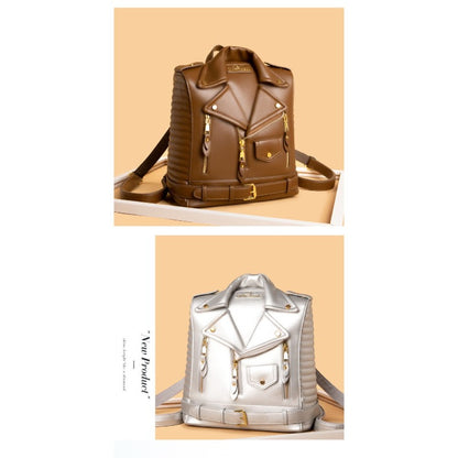 Cross-Border Backpack 2026 New Women'S Bag European And Soft Textured Jacket Backpack Fashionable Versatile Backpack