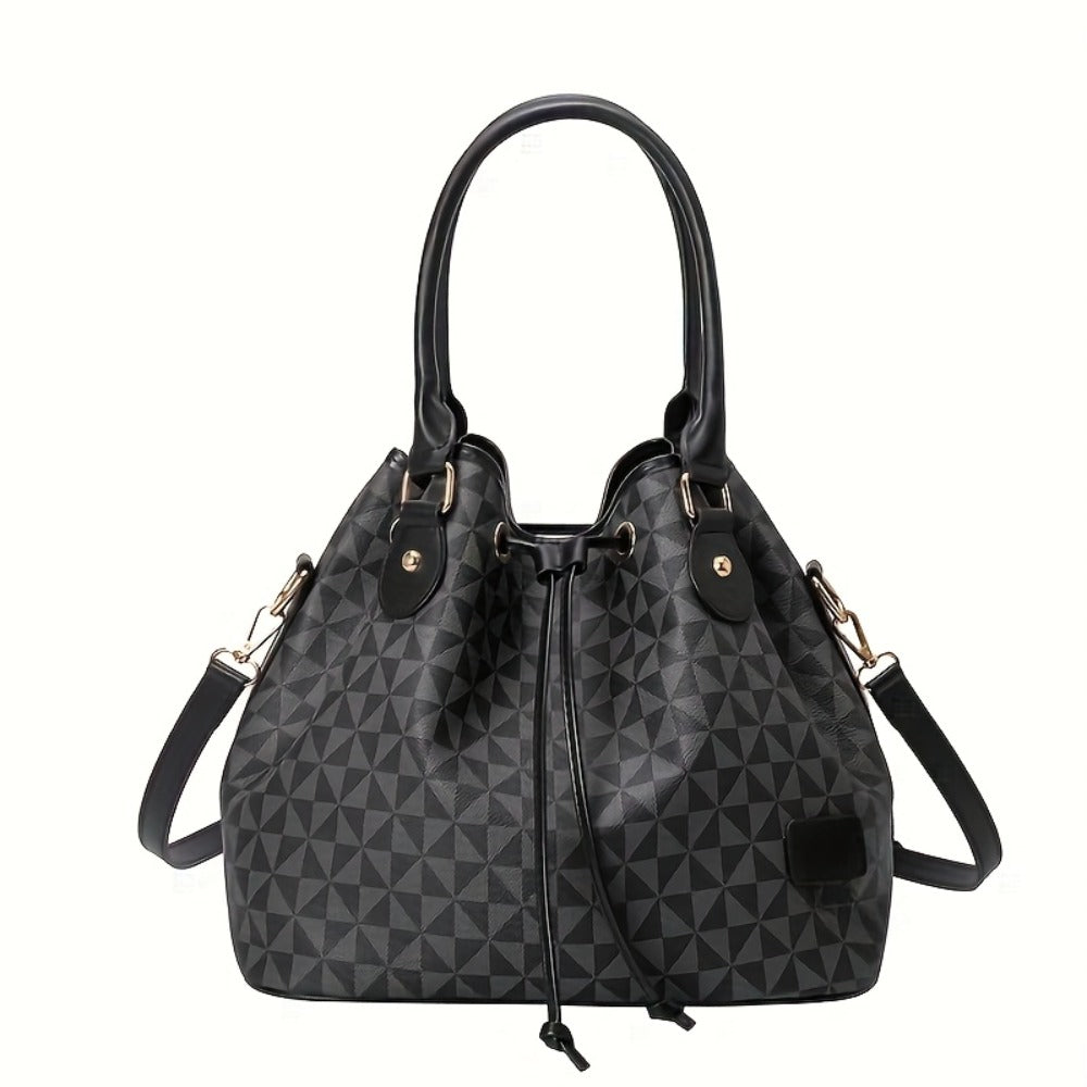Korean New Fashion Handbags, Versatile Shoulder Bucket Bags, Retro Casual Commuter Tote Bags