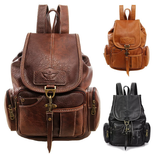 Designer Faux Leather Backpack for Women, Versatile Handbag Suitable for Laptops, Ideal for College Teachers, Travel, And Work. Available in Black And Brown
