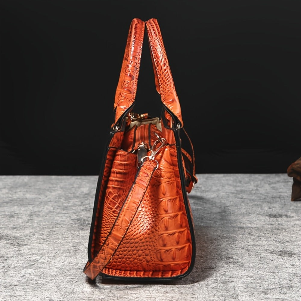 Crossbody Bag for Women – for Travel & Everyday Use, Alligator Print Luxury Zipper Party | Bag Vero – detail view 14