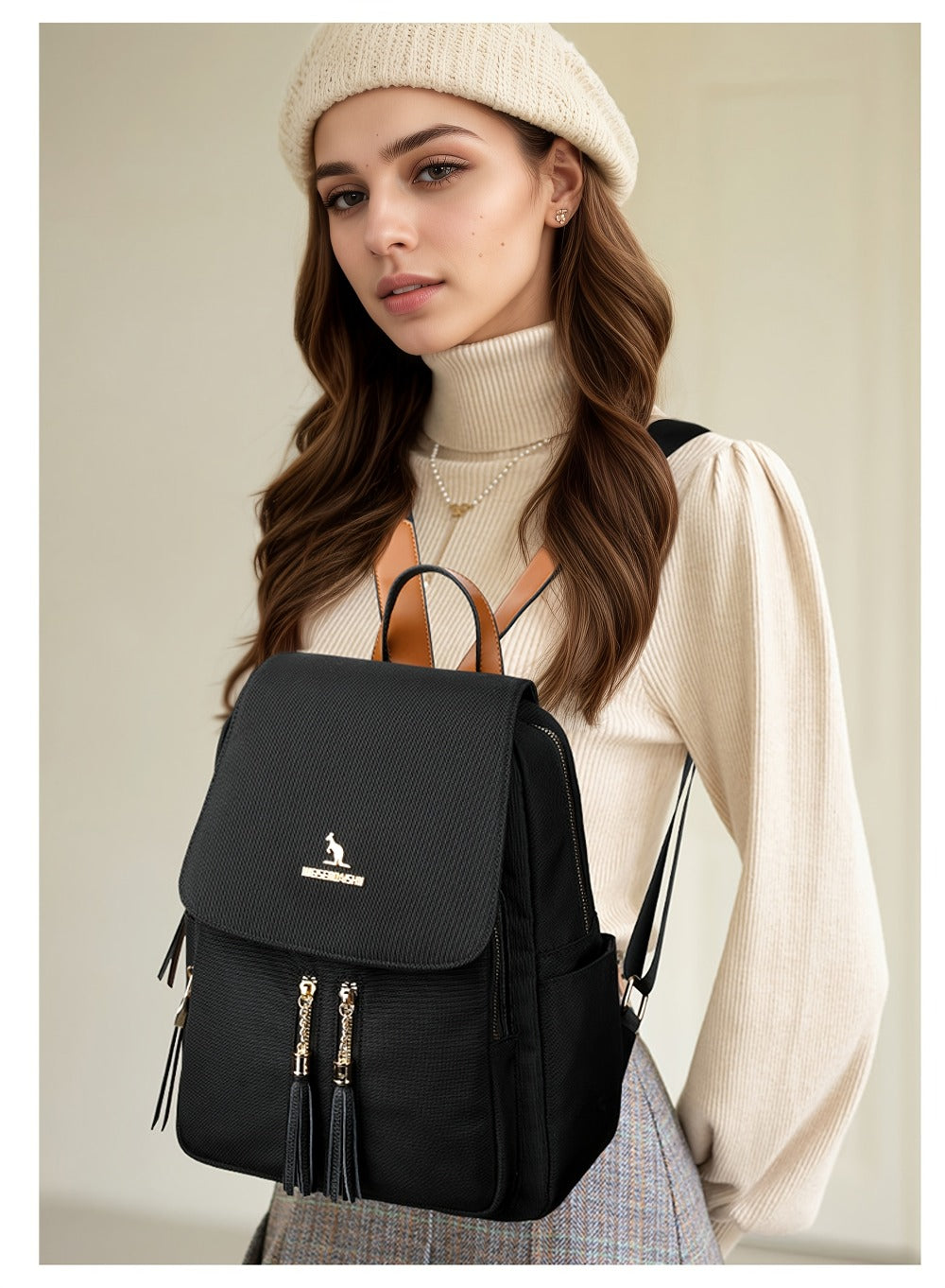 This Is a Stylish And Spacious Women'S Backpack That Serves Multiple Purposes. It Is Lightweight, And Features a Easy Yet Versatile Design with Adjustable Shoulder Straps, Making It Ideal for Travel, Commuting, Sports