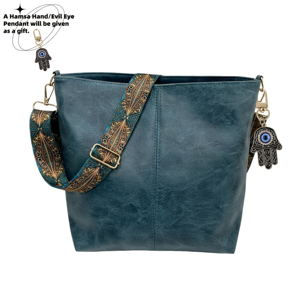 Crossbody Bag for Women – Large Capacity, Boho Hobo Evil Eye Pendant | Bag Vero – detail view 31