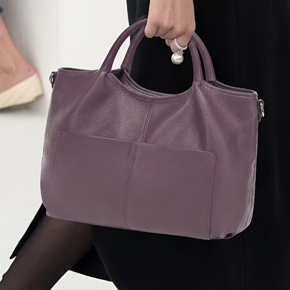 KOGTLA Genuine Leather Purses for Women,Luxury Genuine Tote Bag,Crossbody Shoulder Bags Designer Handbags Top Handle Satchel Bag,Large Capacity,Daily Commutes And Outings Pefect for Office,Business And Work