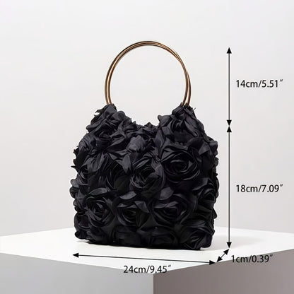 Women's Wallet – Nylon, Rose Floral Lace Trim Dinner | Bag Vero – detail view 3