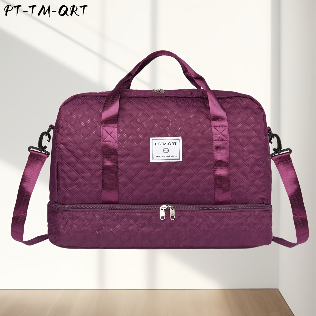 Sports Duffel Bag, Multi-Functional Large-Capacity Gym Bag, Shoulder Bag, with Extra-Large Shoe Compartment, Suitable for Women to Carry on One Shoulder, Hand-Held Bag, Portable Sports And Gym Bag, Weekend Short Overnight Bag, Local Warehouse