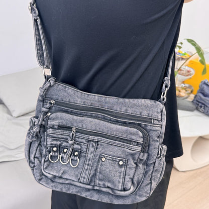 Crossbody Bag for Women – Denim, Multi Pocket, Large Capacity, for Travel | Bag Vero – detail view 6