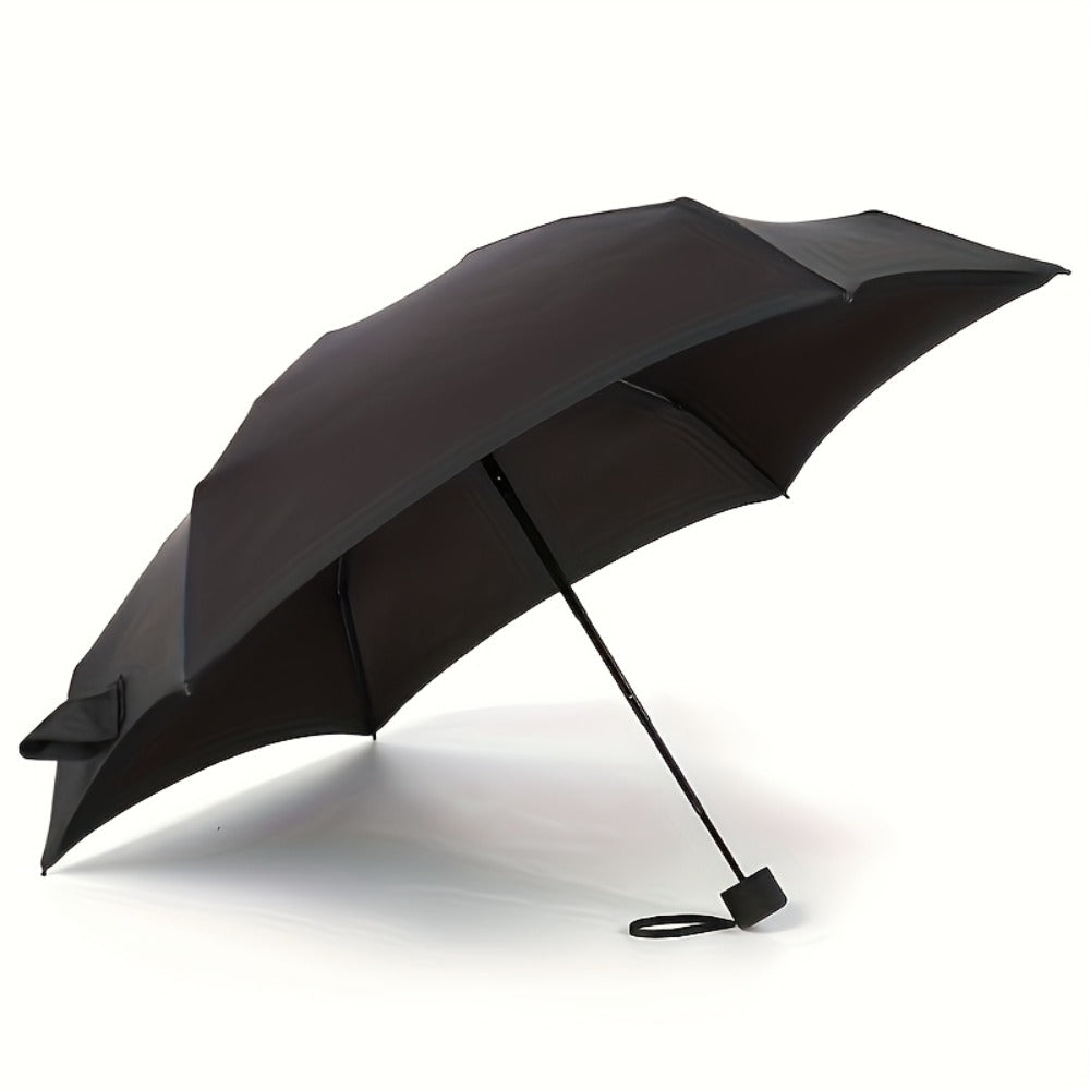Small Sun Umbrella, Travel Umbrella, Compact Ultra Lightweight Portable Waterproof Folding Umbrella With 6 Reinforced Ribs For Enhanced Sunlight And UV Protection, Suitable For Both Sunny And Rainy Days With Casual, Minimalist And Stylish Design.