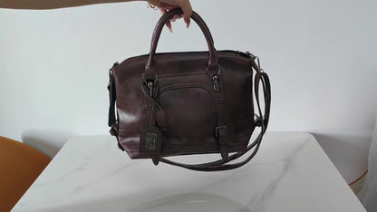 Vintage Handbag, Large Capacity Crossbody Bag, Exquisite Scarf, Men/ Women's Shoulder Bag for Best Birthday Gifts