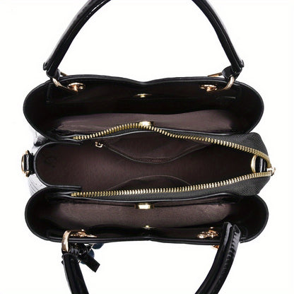 Crossbody Bag for Women – Faux Crocodile Texture Cherry Pendant | Bag Vero – detail view 29