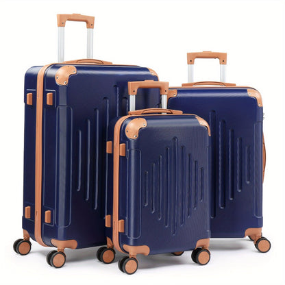 Luggage Sets 3pcs with Spinner Wheel, Hardside Suitcase Set with TSA Lock, Lightweight Travel Luggage for Men and Women, Black