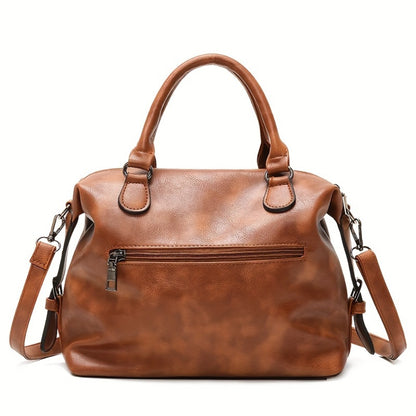 Vintage Handbag, Large Capacity Crossbody Bag, Exquisite Scarf, Men/ Women's Shoulder Bag for Best Birthday Gifts