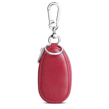 A Multifunctional Double-Layer Car Key Pouch for Men, Featuring a Retro Leather Design, Smart Folding Key Protection, And a Stylish Business Wallet