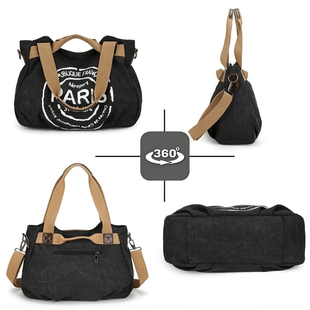 Women's Tote Bag with Zipper - Commuter, Office Crossbody Bag, High Quality Laptop Tote, Work Handbag
