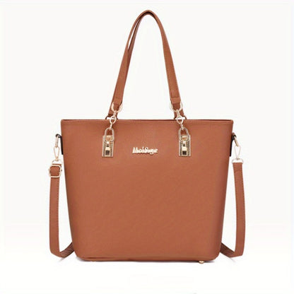 6pcs Retro Large Crossbody Bag with Adjustable Strap & Zipper Closure - Multi-Piece Bun Female Bag Set,/ Shoulder Purse Suitable for, Travel, Daily Use,Portable